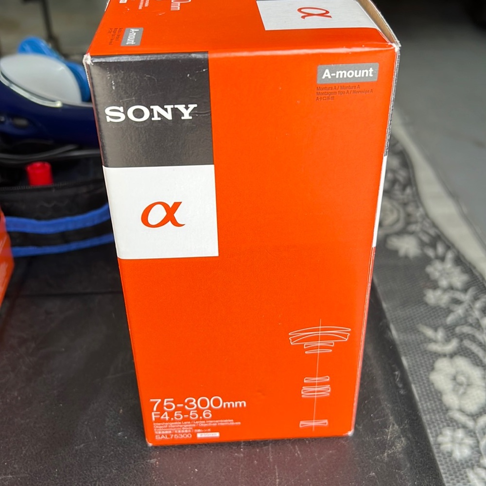 New Sony A-mount 75-300mm, F4.5-5.6